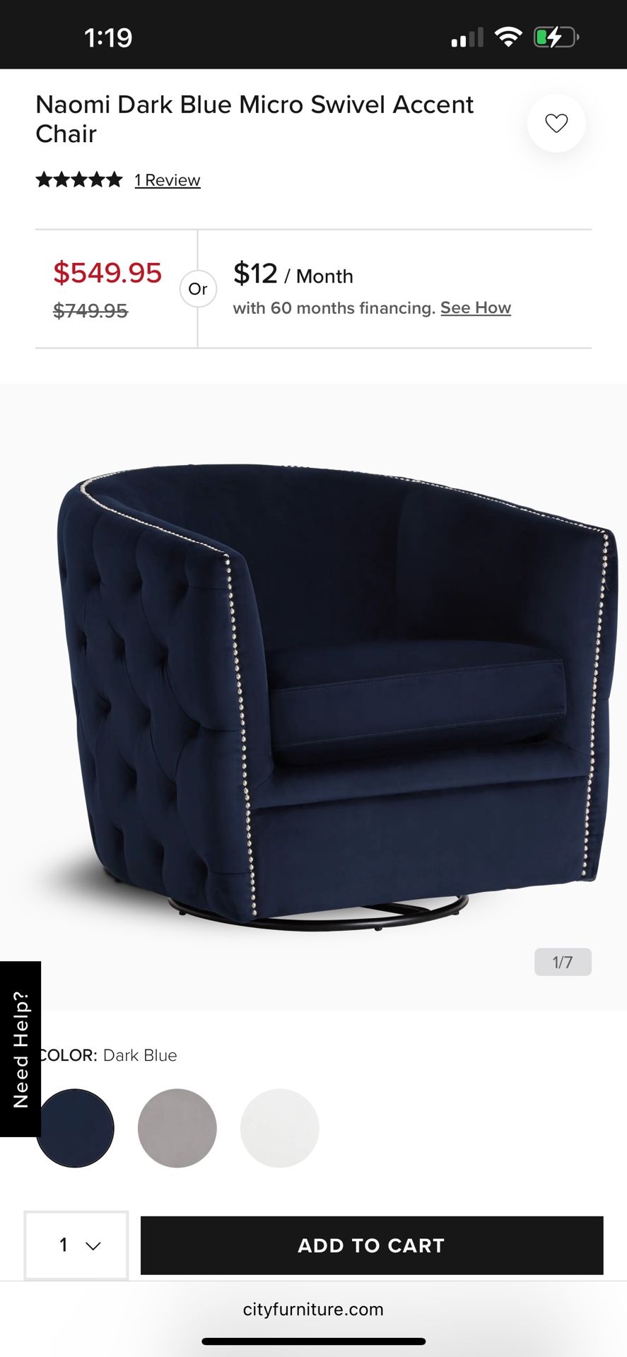 Blue Swivel Chairs