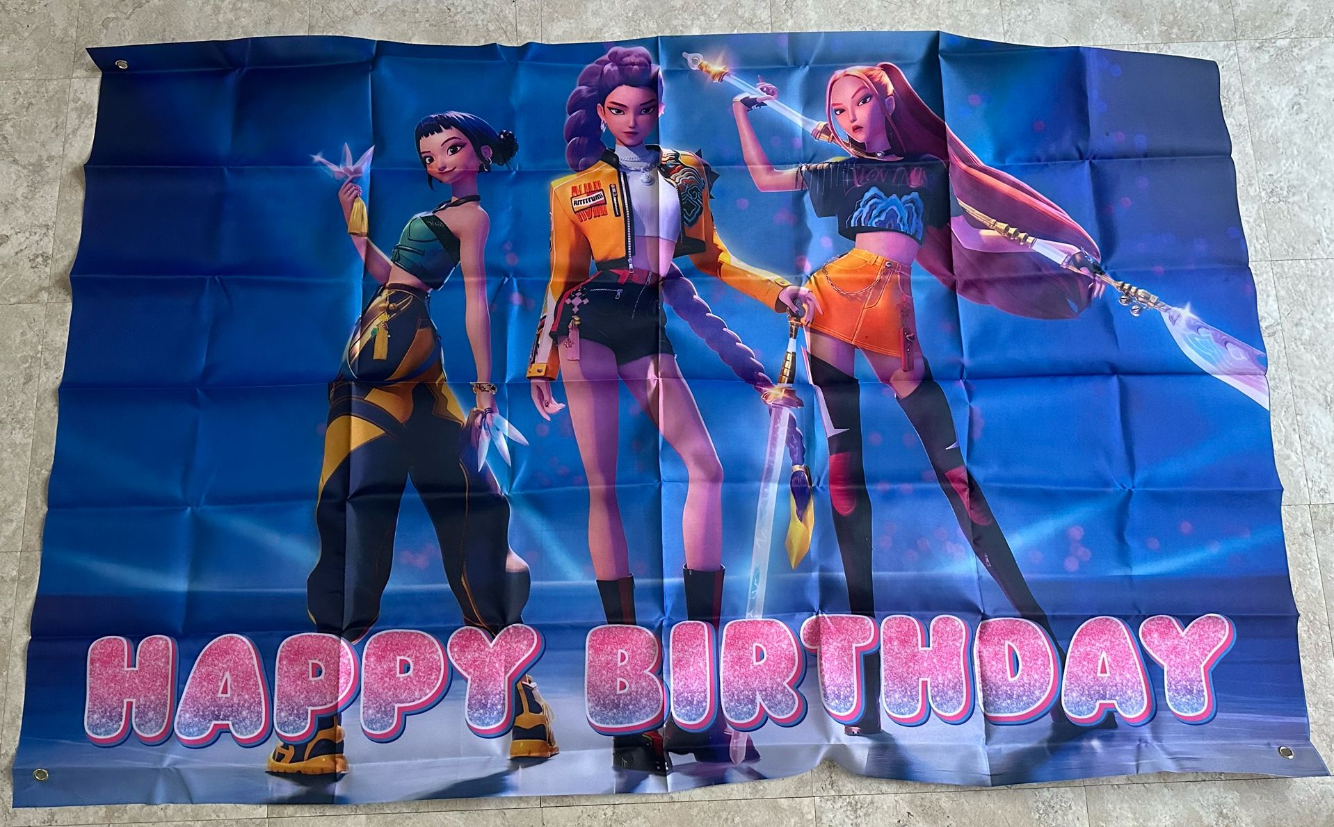 Party K-Pop Demon Hunters Backdrop