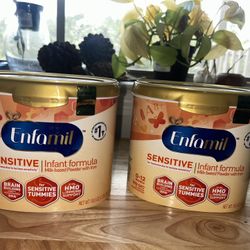 Enfamil Sensitive Baby Formula Powder Can 19.5oz And Enfamil NeuroPro GentleEase