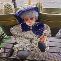 Porcelain clown doll- Le Grad GalleriesTati