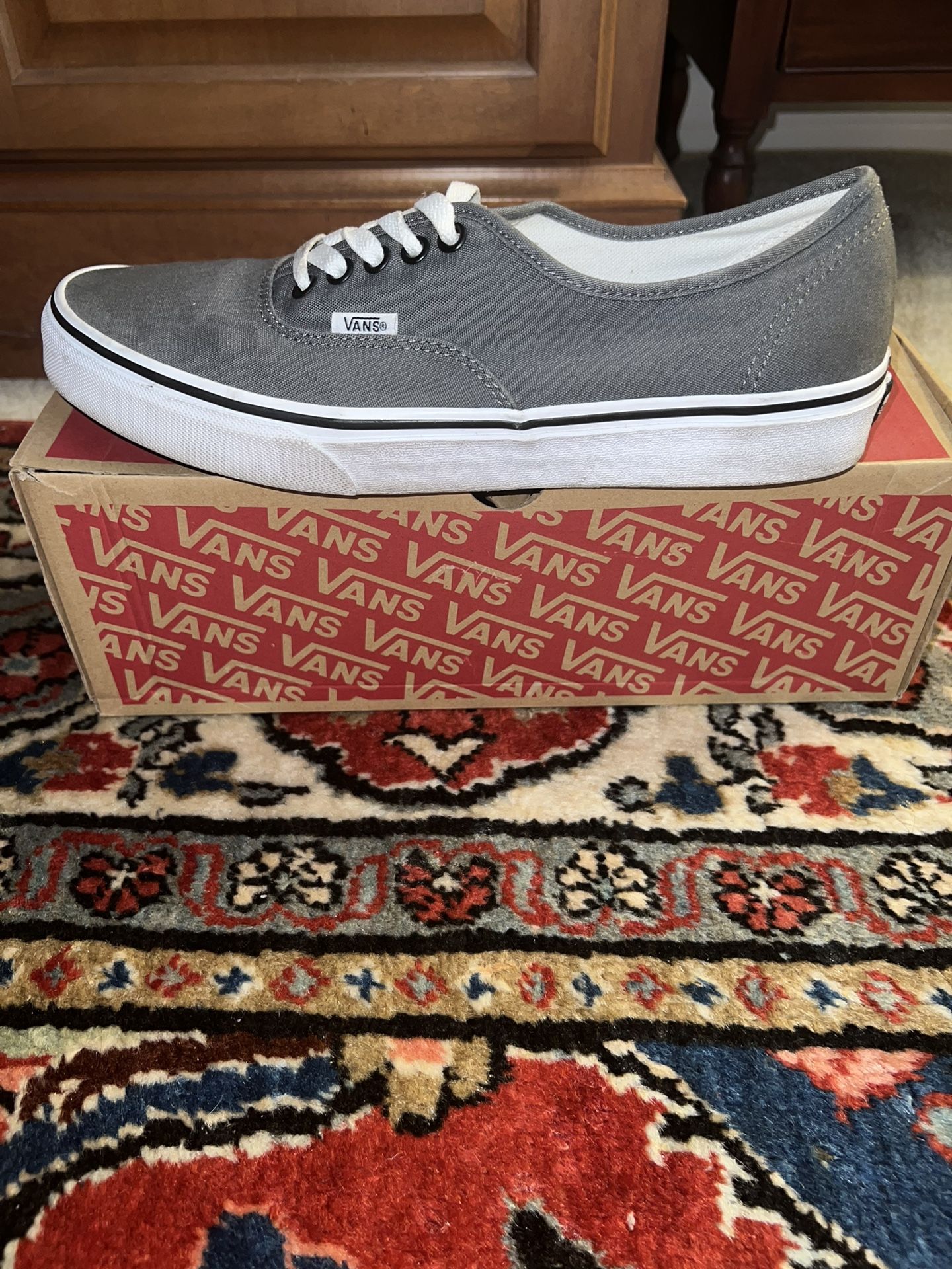 Vans Authentic Pewter Black Size 10.5