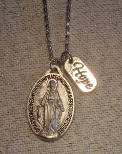 The Miraculous Medal With Hope Charm