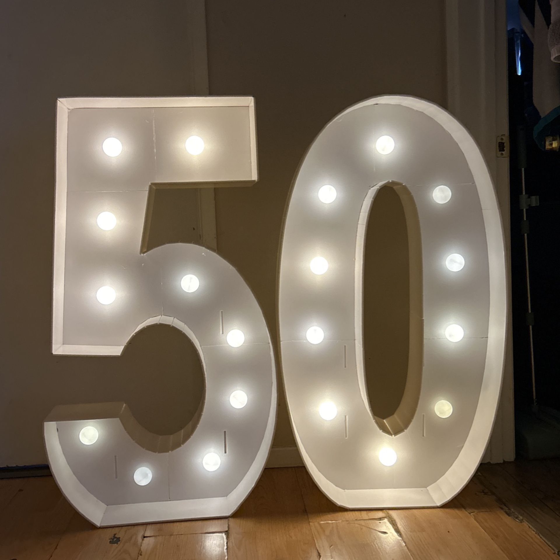 LED NUMBERS 50th (party, Anniversary,etc.) :) 
