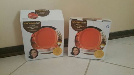 2 Rachel Ray 4 Piece salad plate sets