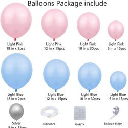 Gender Reveal Balloon Garland 