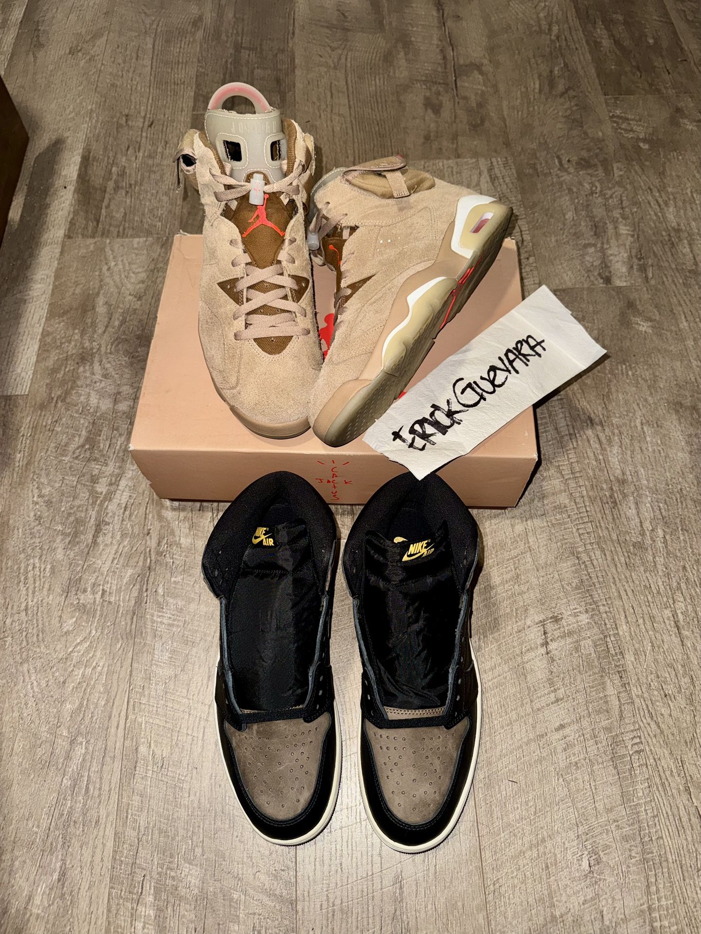 Jordan 6 Travis Scott Jordan 1 High