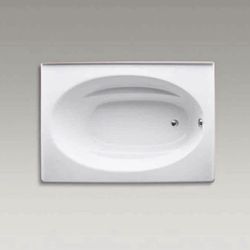 This is a Kohler Windward bathtub, size 60" × 42" ", in white