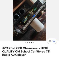 JVC KD-LXIOR Chameleon - HIGH QUALITY Old School Car Stereo CD Radio AUX player