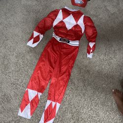 Red Power Rangers Halloween Costume 