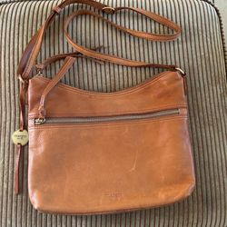 Margot New York tan brown genuine leather hobo shoulder bag