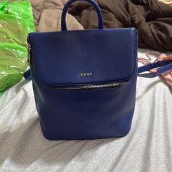 DKNY Bryant Park Leather Top Zip Backpack