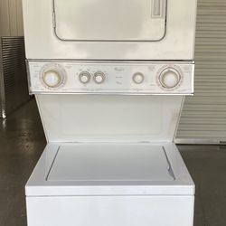 SUPER NICE!!! WHIRLPOOL 24” Stackable Washer & Dryer!