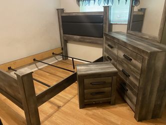 Queen Bedroom Set & Bar Height Dinning Set