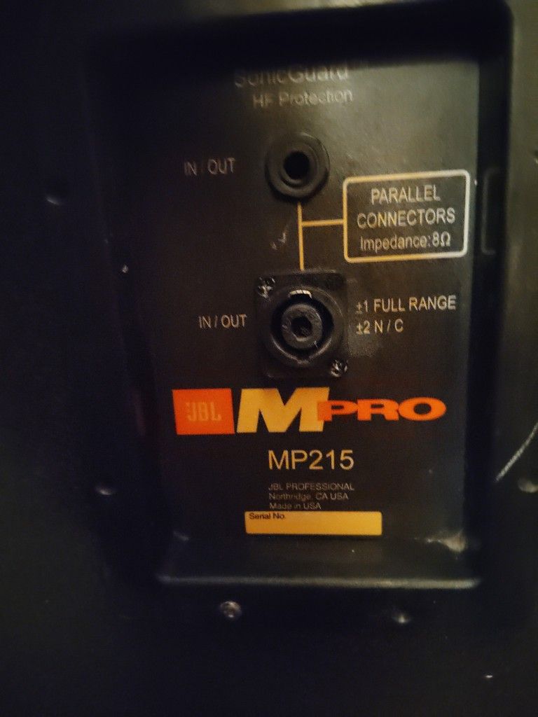 JBL MPro MP215 speaker