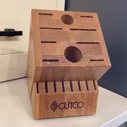 Cutco Honey Finished Oak Block