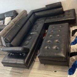 ANTARES BLACK MODERN SECTIONAL