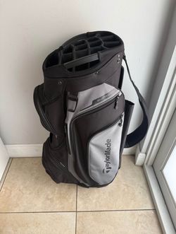 Taylor Made supreme black/ gray 14 way cart bag