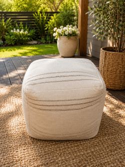 🌿 Brand New Outdoor Patio Ottomans – Weather Resistant & Stylish