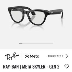 BRAND NEW RAY-BAN META SKYLER (GEN 2)- FACTORY SEALED