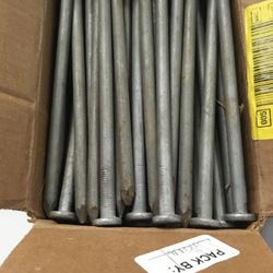 10” X 3/8” Galvanized Spikes -Landscape