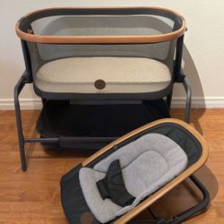 Maxi Cosi Bassinet + Maxi Cosi 2-1 Rocker 