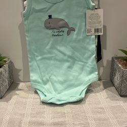 5 Pack 100% Cotton Baby Bodysuits Size XL For 9-12 Months/Pañaleros Para Bebés De 9-12 Meses 100% Algodón 