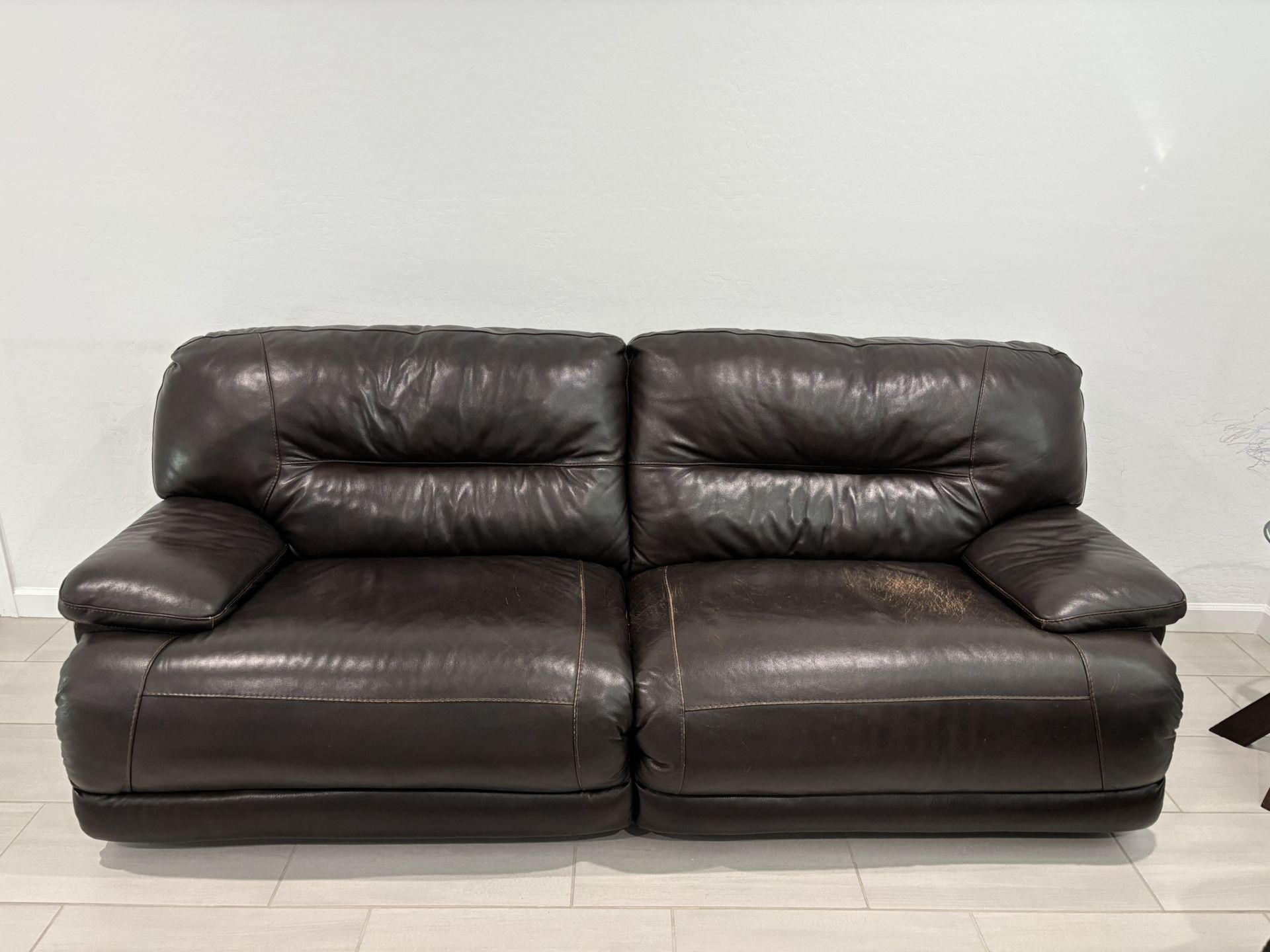 Leather couch