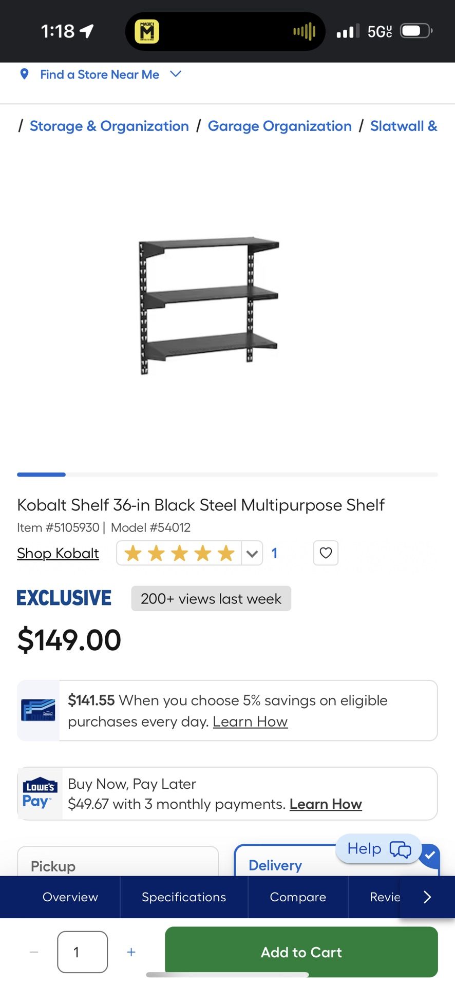 Brand new Shelf Modular Wall Organizer