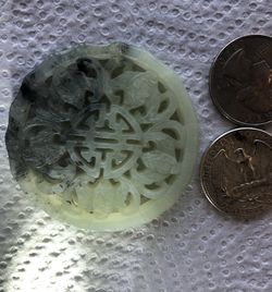 Jade. Authentic jadeite pendant