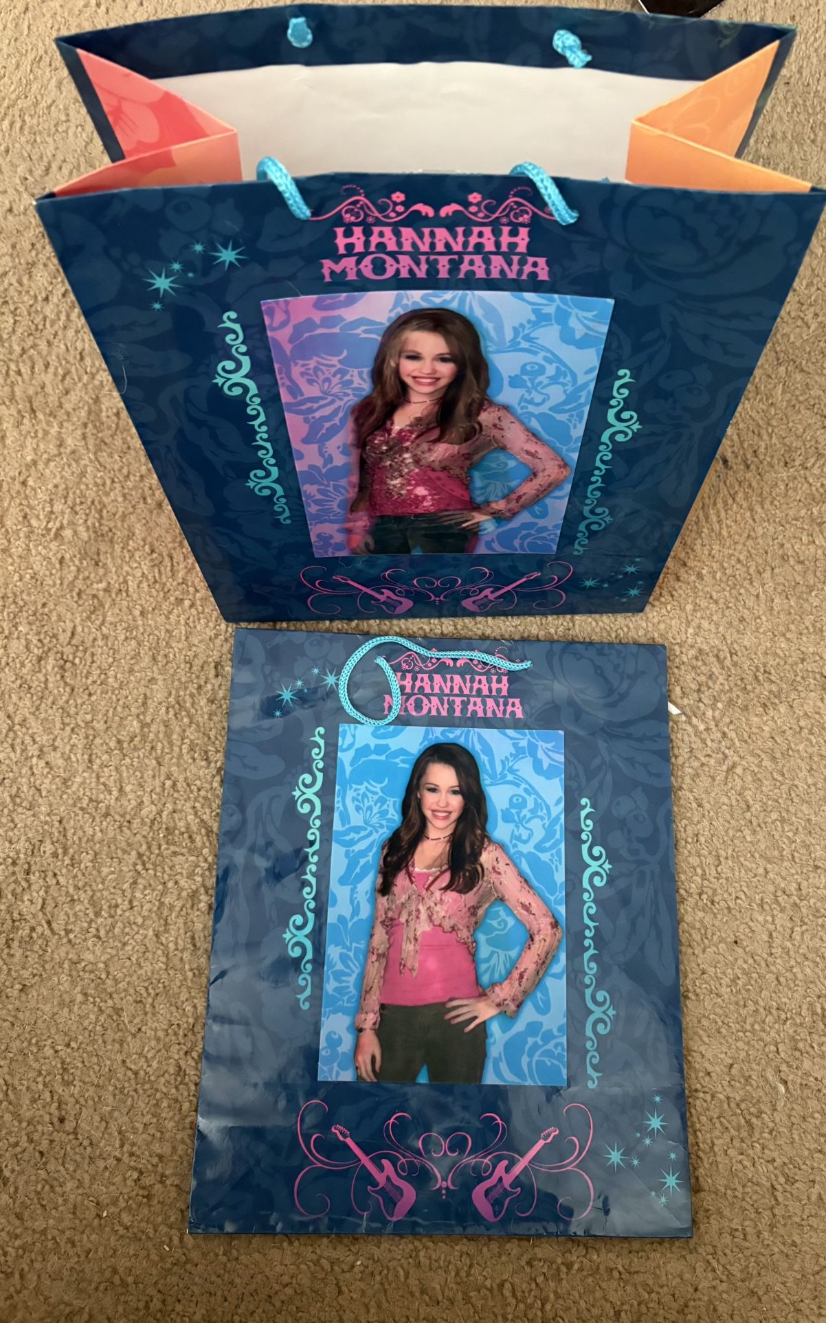 (2) Hanna Montana Gift Bags