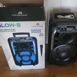 Glow 8 Blue Tooth and Karaoke Speaker