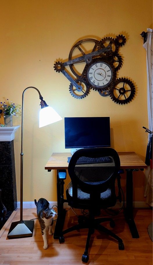 Vintage Brass Floor Lamp