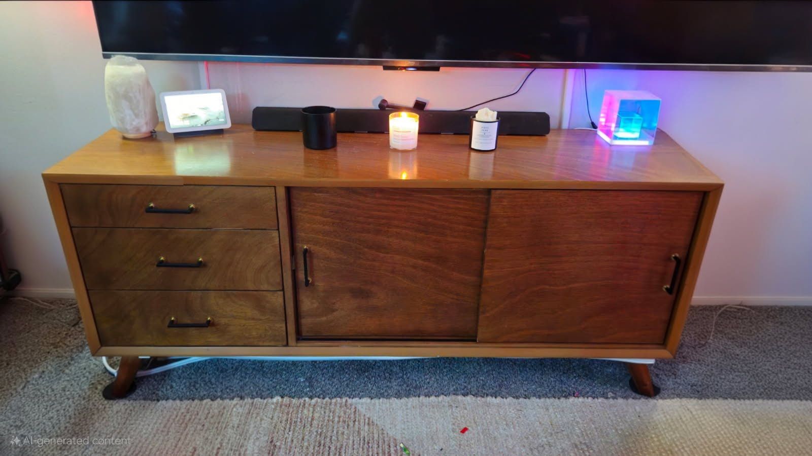Vintage Mid-Century Modern Credenza / Sideboard – $195 (Wichita)