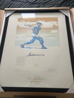 Ted Williams Signed Framed Limited Edition Lithograph