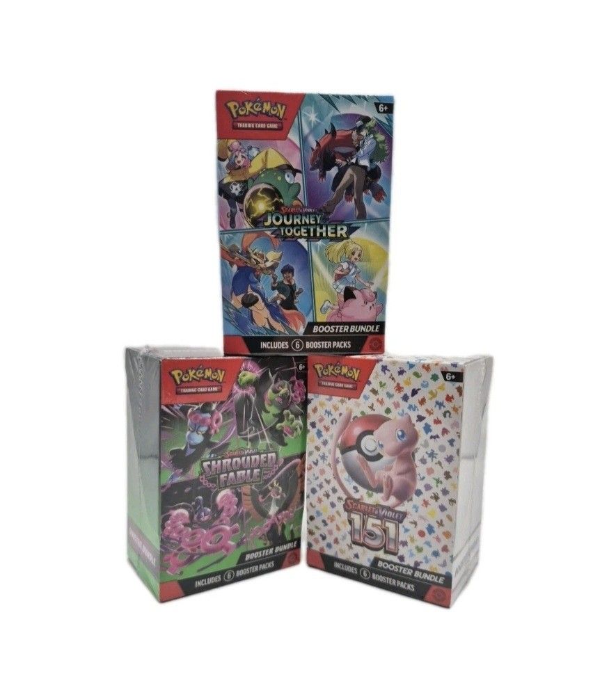 🔥 Pokémon Booster Bundle Trio: 151, Shrouded Fable And Journey Together 🔥