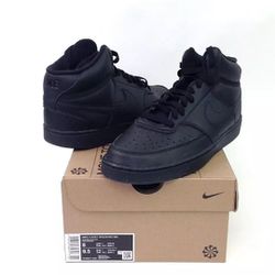 Nike Mens Court Vision Mid Black/Black NN Basketball Shoes, DN3577-003, size 9.5