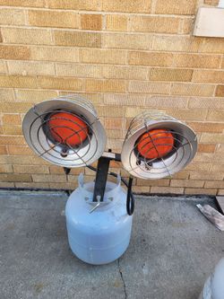 30,000BTU DUAL-HEAD-HEAD TANK TOP PROPANE HEATER