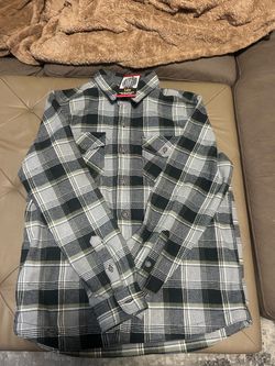 Medium Lee Grey & Black Winter Flannel Brand New