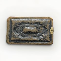 Antique Embossed Leather Photograph Album 1867 People Portraits Ornate