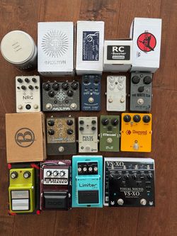 Big Pedal Collection for Sale:  Analogman, Diamond, Colombo, NRG, BSRI, Boss, Maxon, etc.