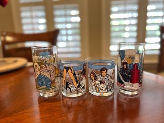 Vintage STAR WARS Return of the Jedi Collectible Glasses 1983