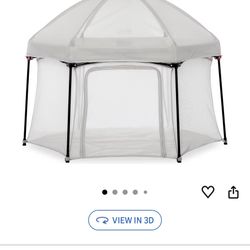 Dream On Me Onyx Playpen Set with Canopy