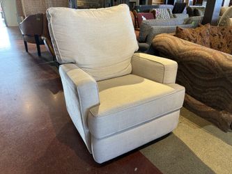 360 Swivel Glider Recliner Chair in Ivory