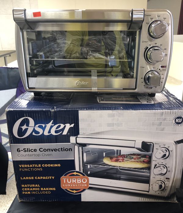 Oster Countertop Oven Whit Convection Stainless Still Toast Bake