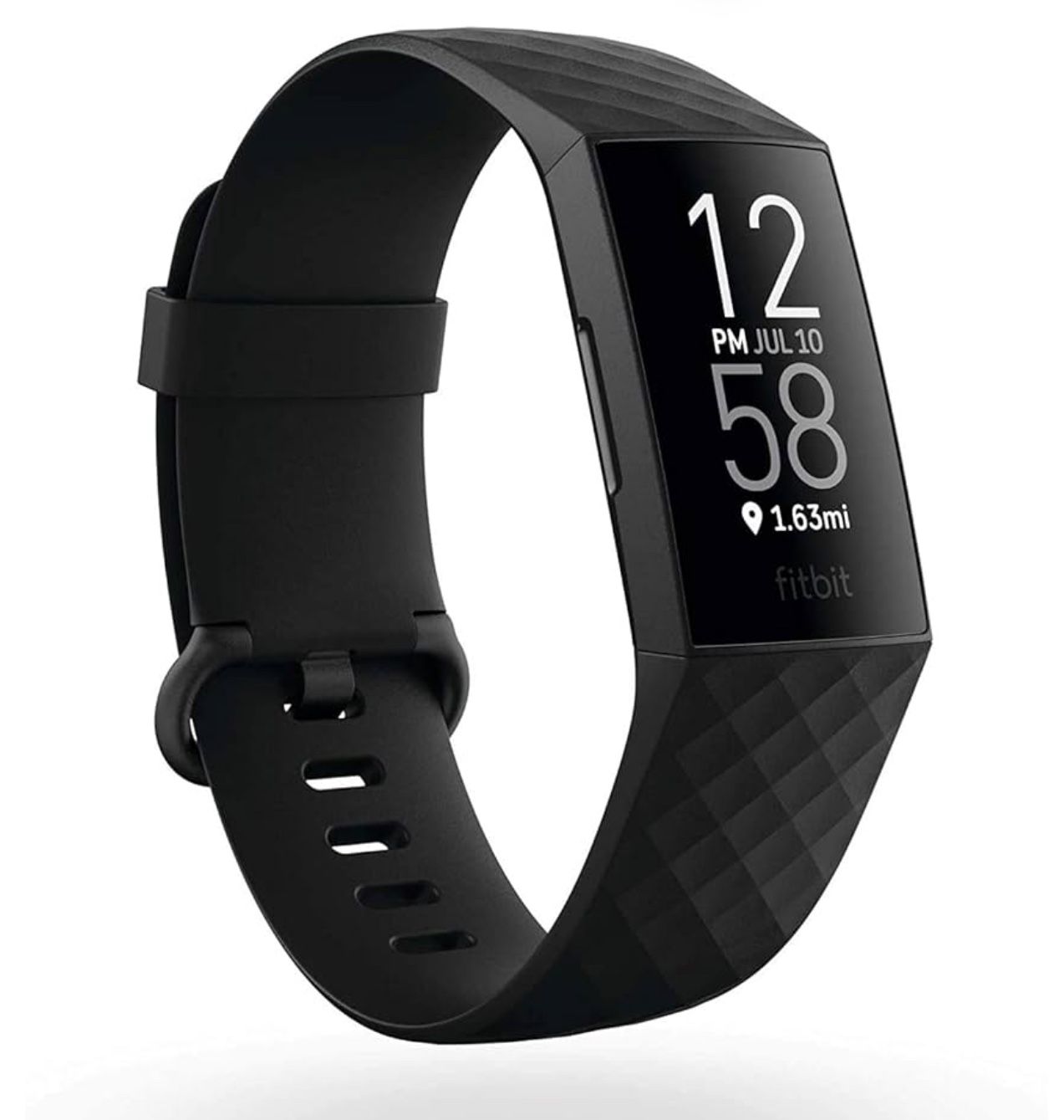 Brand New Sealed Box Fitbit Charge 4 Black Advanced Fitness Tracker