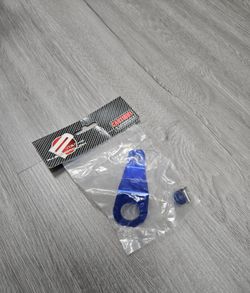 BRAND NEW PASSWORD JDM EG EH EJ CIVIC BLUE CNC BILLET ALUMINUM RADIATOR STAY MOUNT BRACKET+WASHER KIT