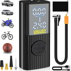 Cordless Car Tire Inflator Air Pump - 180 PSI Portable Air Compressor with 9000mah Rechargeable Battery for Motorcycles Bicycles Sports Balls.
