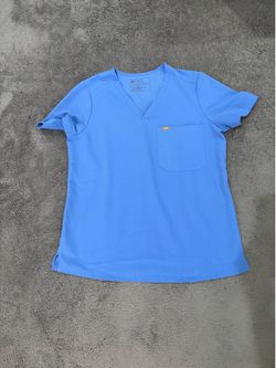 Medium FIGS Ceil Blue Scrub Top
