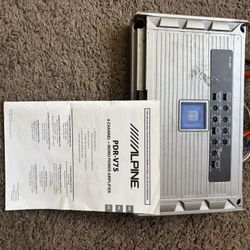 alpine pdr v75 1500watts 5 channel amp