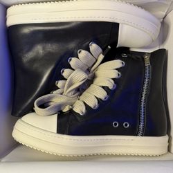 Rick Owens High Top Jumbolace Sneakers